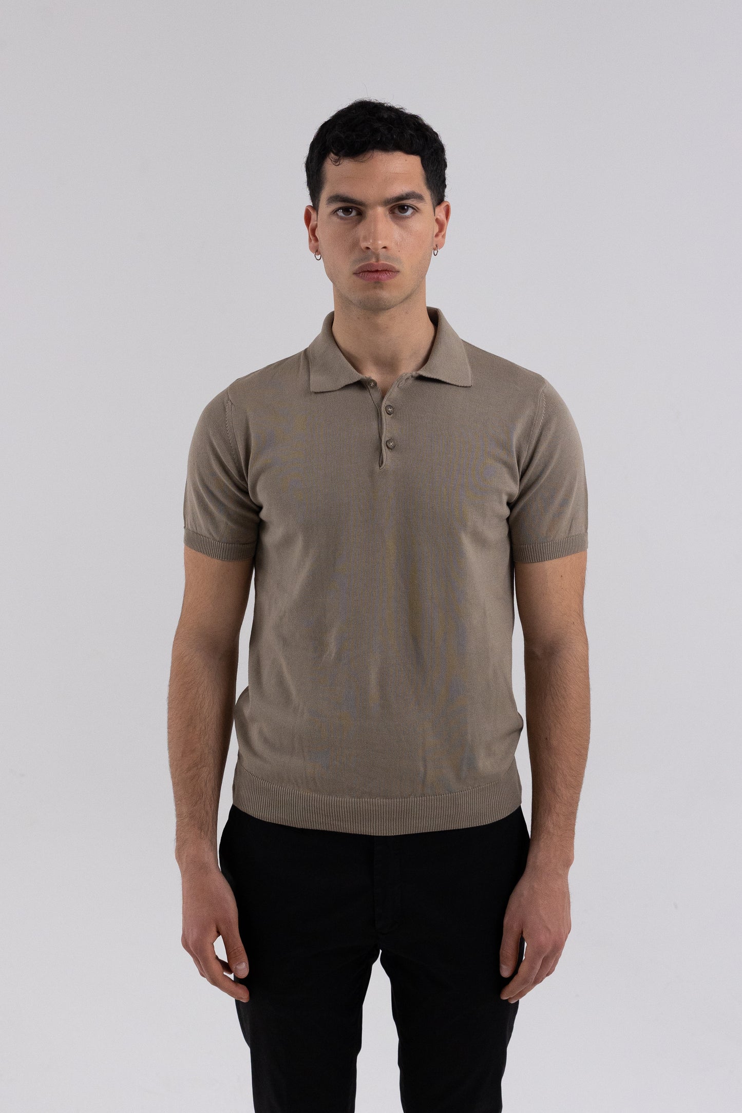 FORMENTERA POLO SHIRT IN TOBACCO THREAD