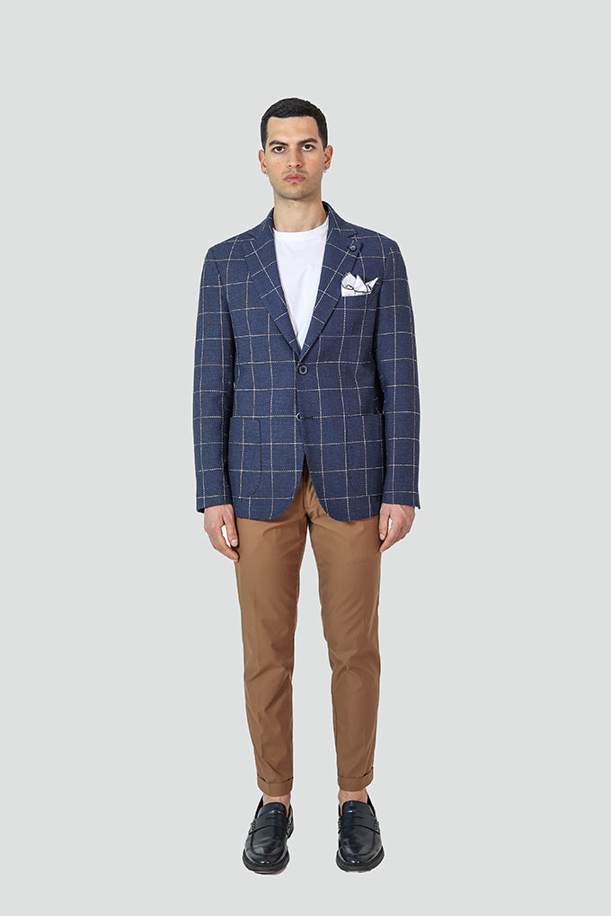 SINGLE-BREASTED LIGHT GRAY PORTOFINO SUIT