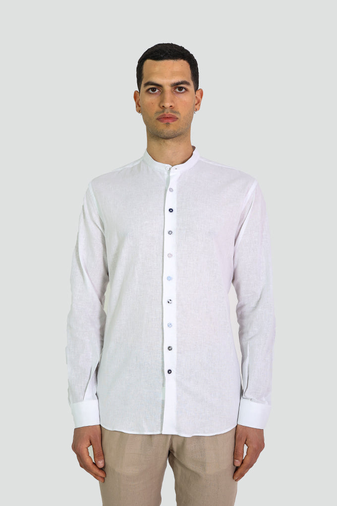 SANTORINI SLIM FIT WHITE SHIRT
