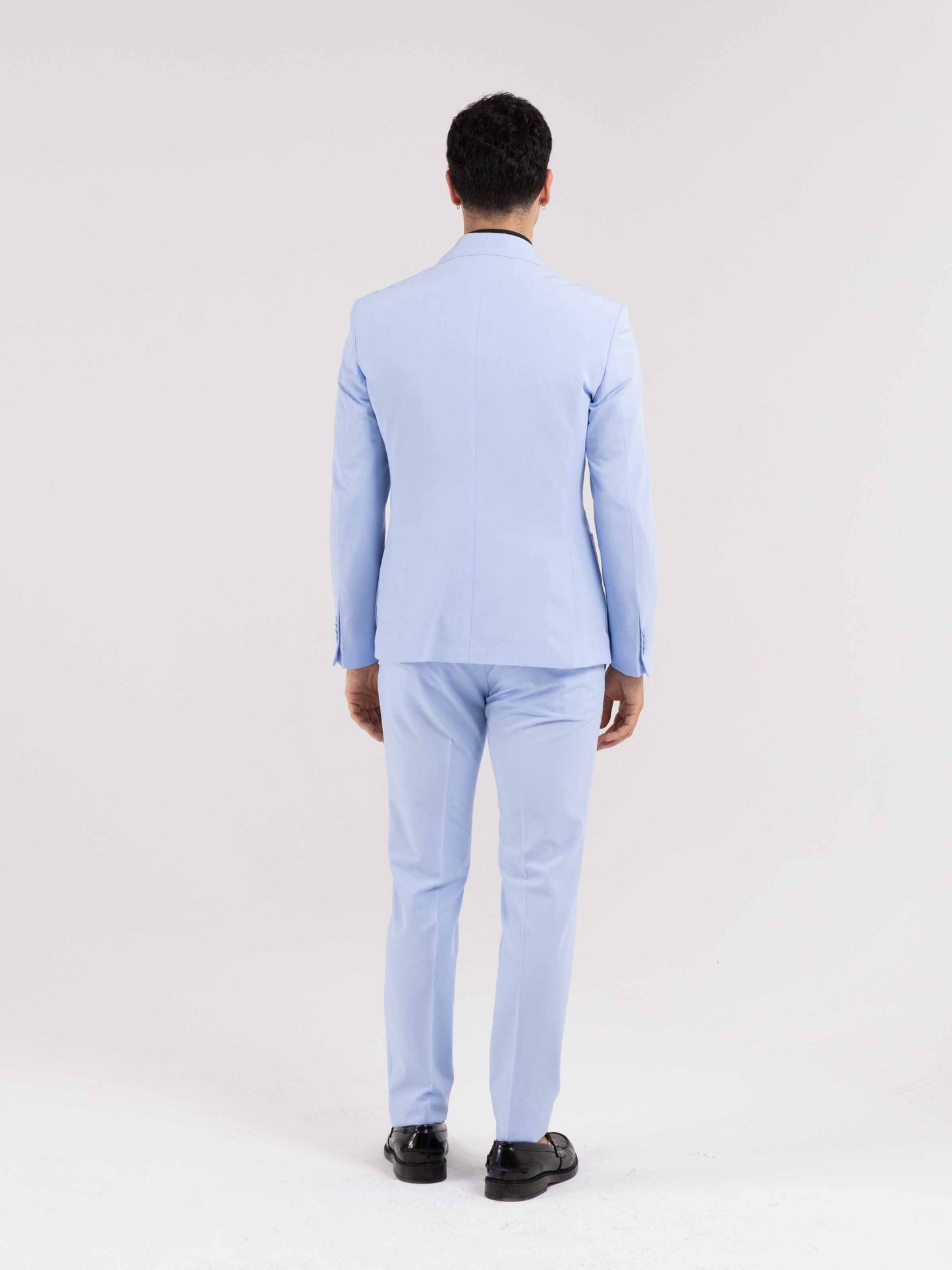 MONTECARLO DOUBLE-BREASTED BLUE SUIT