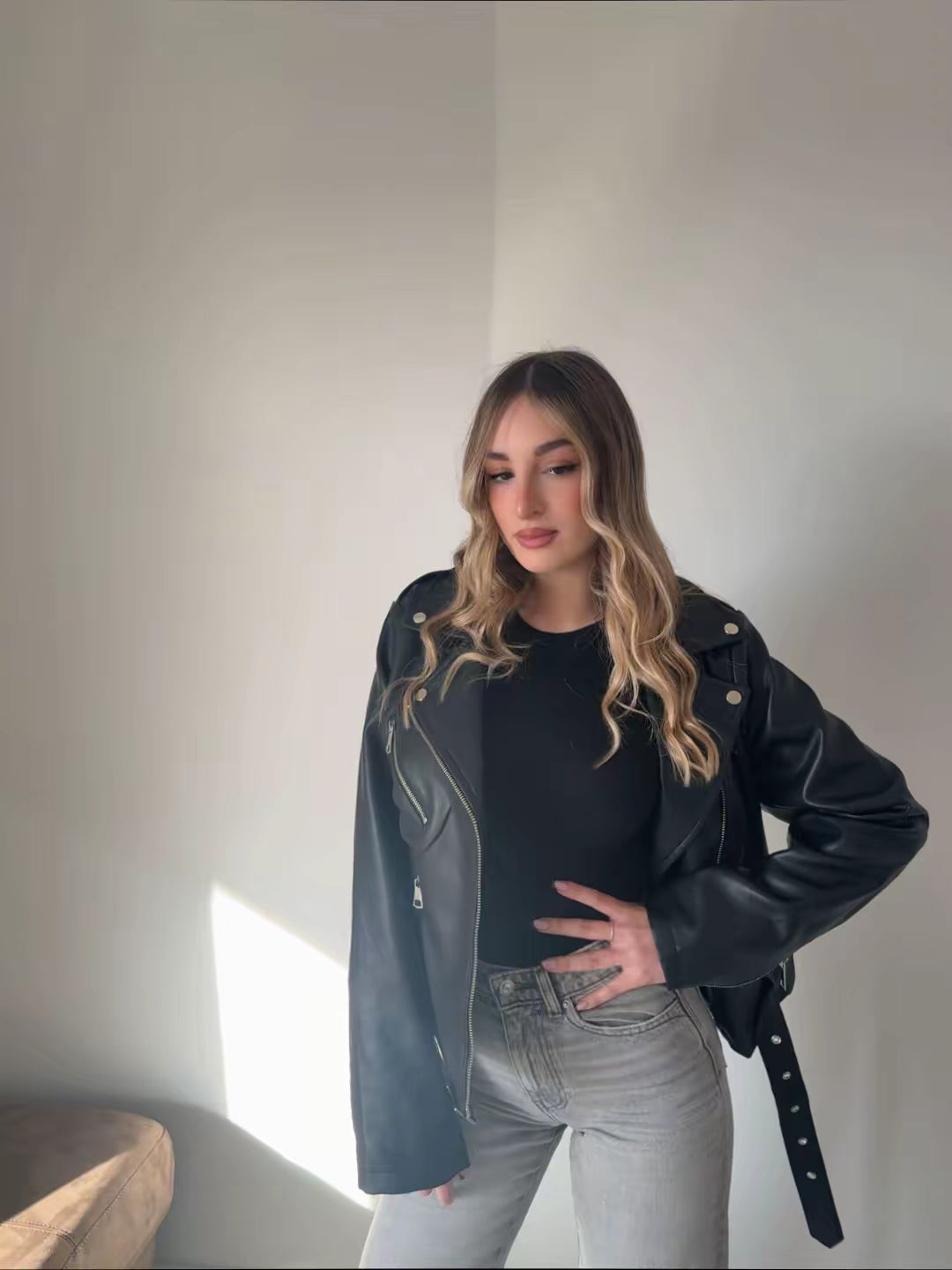 Giacca eco pelle Clarissa