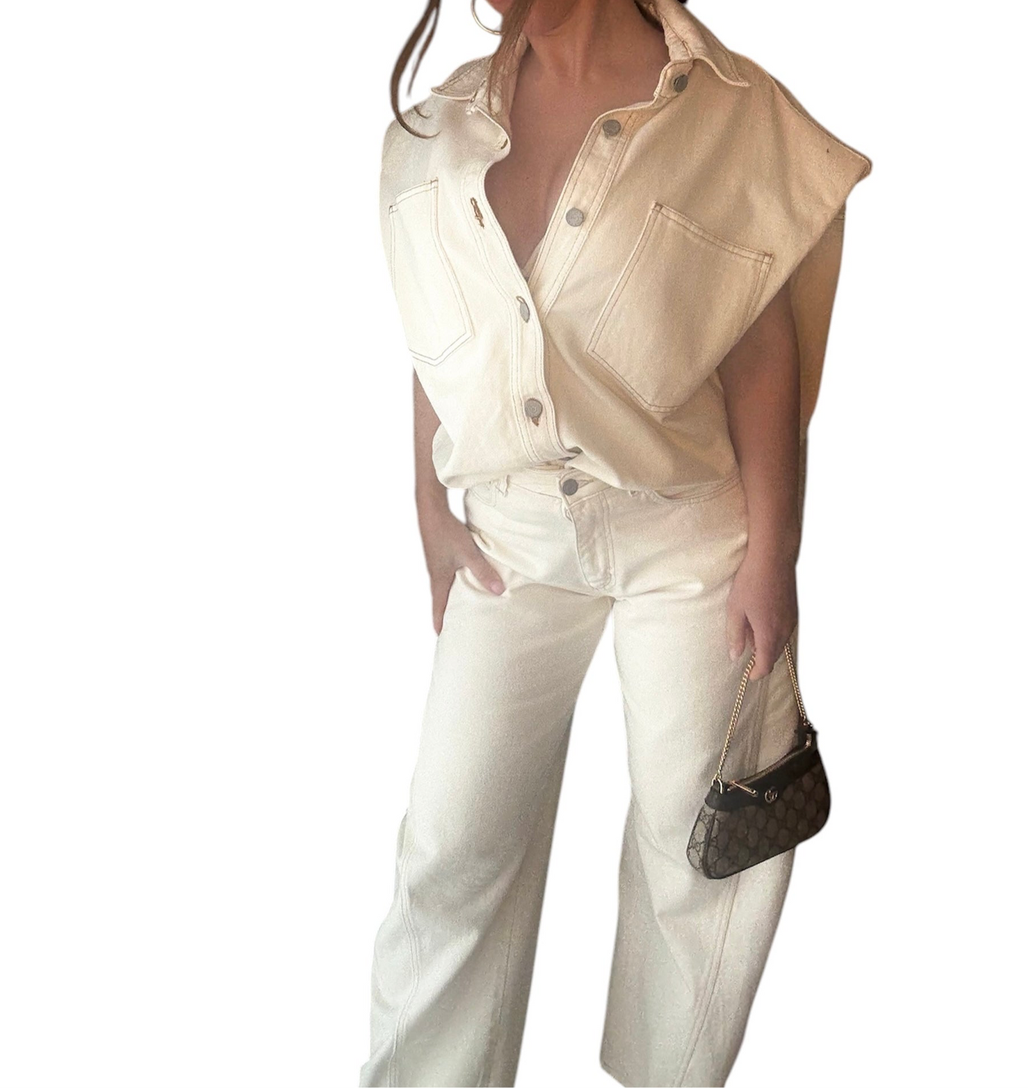 Completo con smanicato di jeans + jeans Giuly