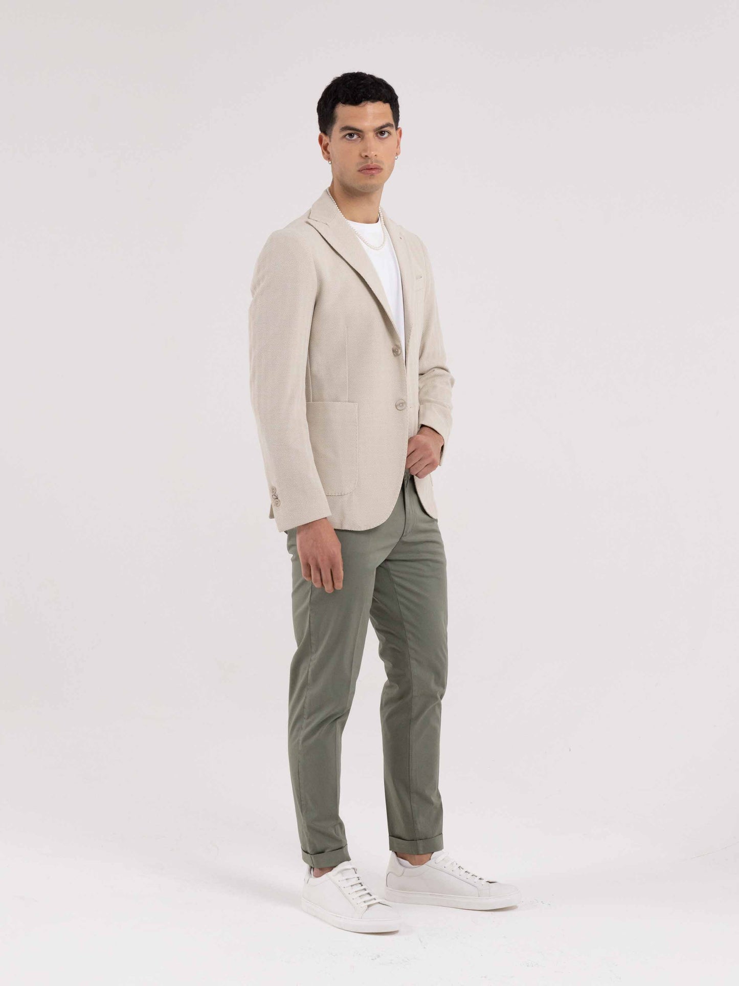 GIACCA FORTE DEI MARMI MONOPETTO BEIGE