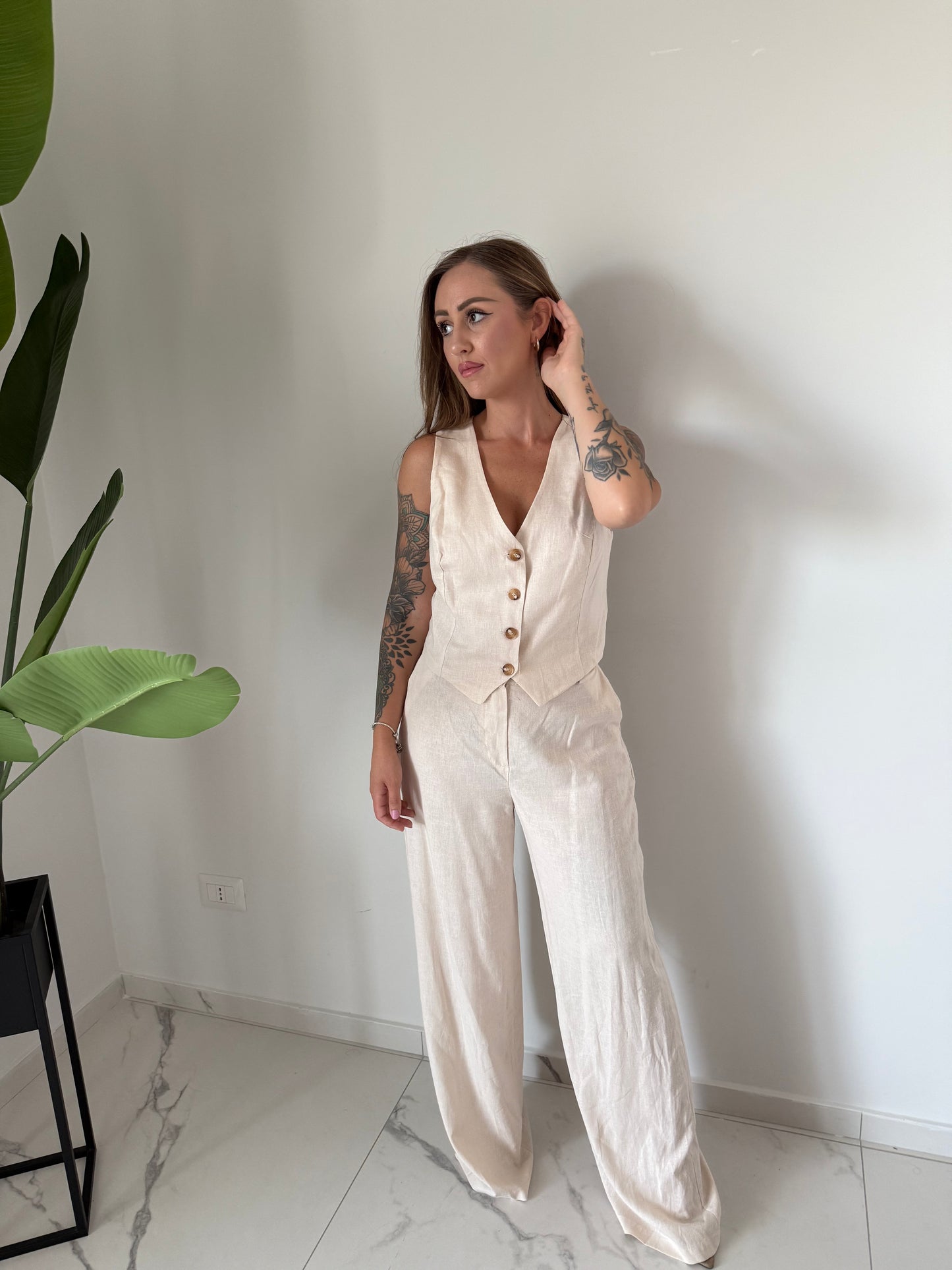 Coordinato di lino Soleil