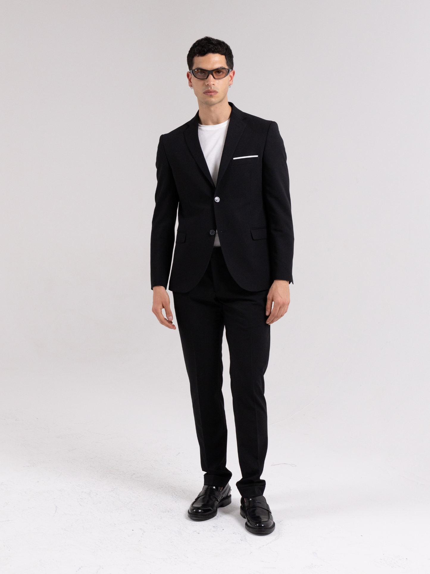 PORTOFINO SINGLE-BREASTED BLACK SUIT