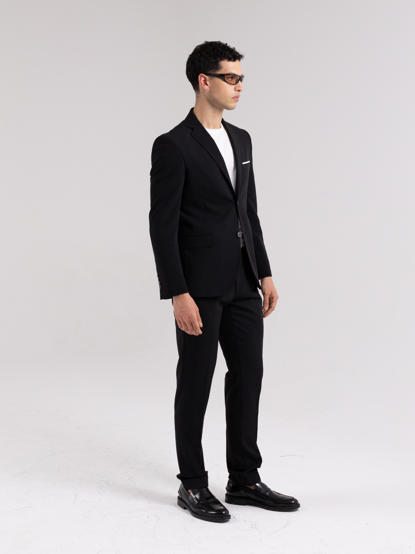 PORTOFINO SINGLE-BREASTED BLACK SUIT