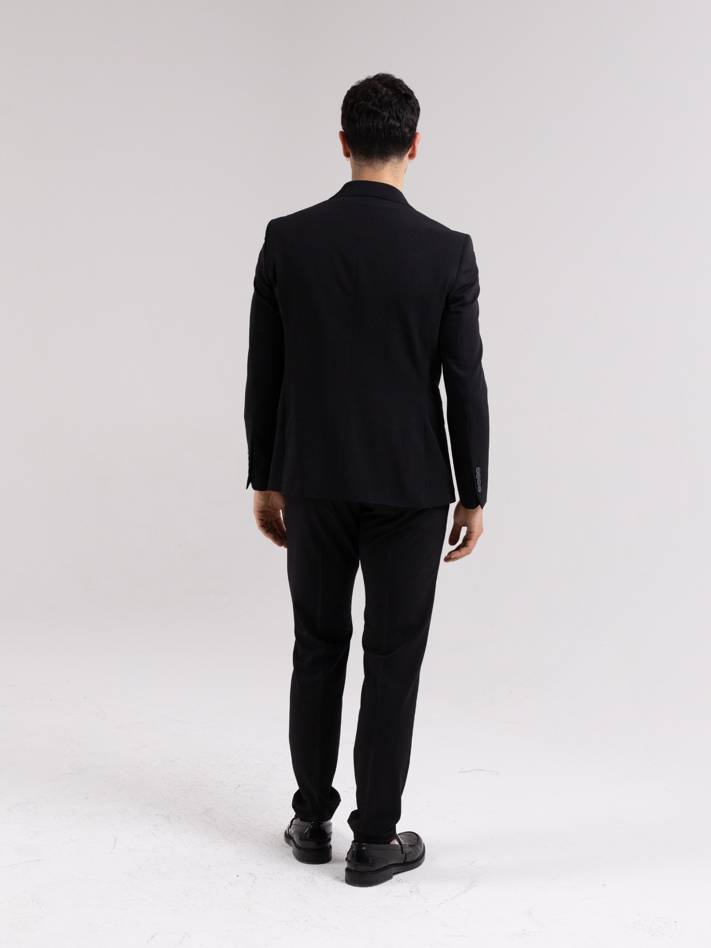 PORTOFINO SINGLE-BREASTED BLACK SUIT