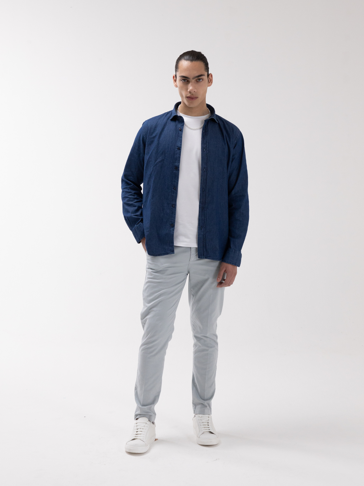 CAMICIA MIAMI LAVAGGIO SCURO IN JEANS