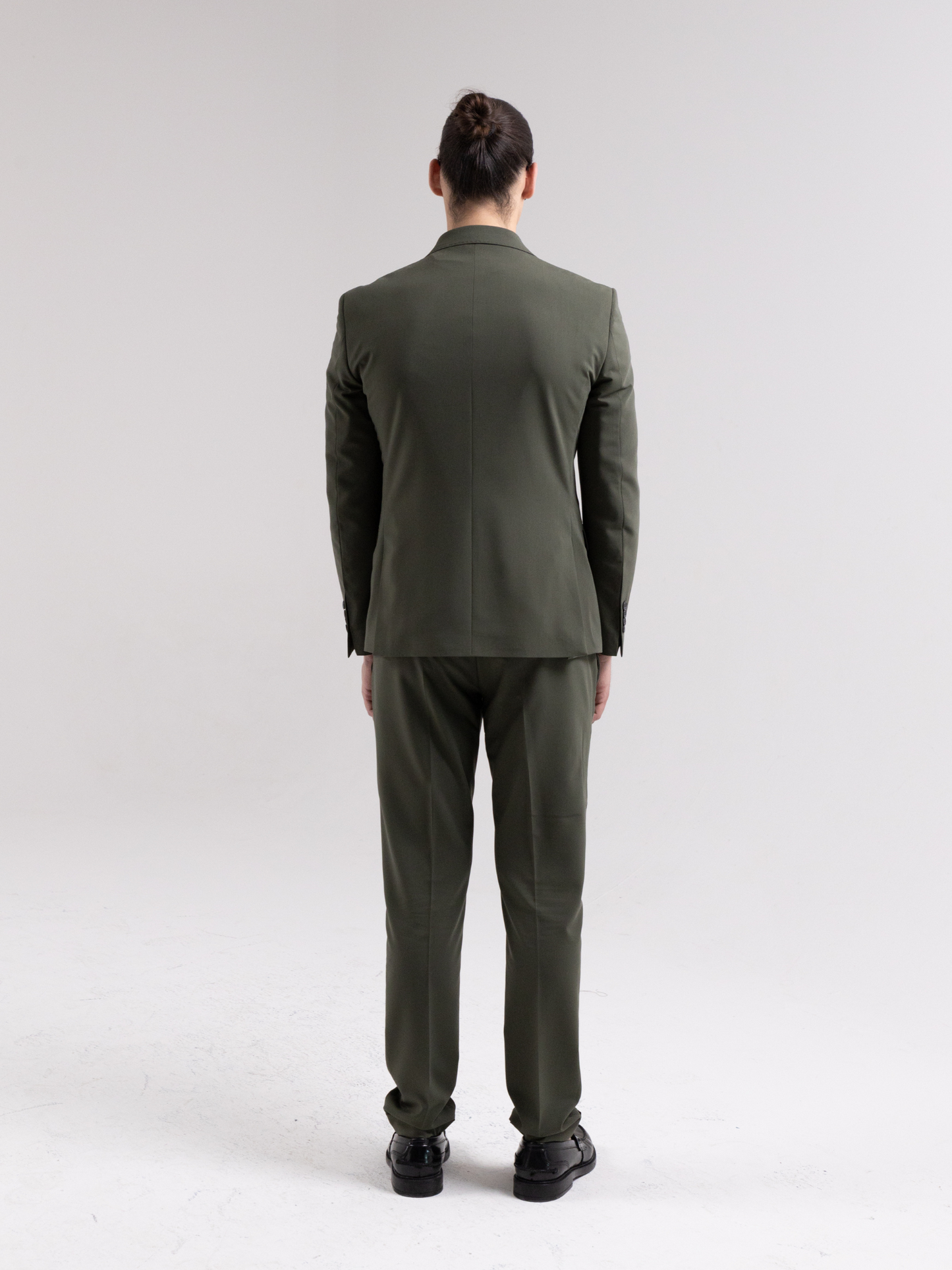 MILITARY GREEN SINGLE-BREASTED PORTOFINO SUIT