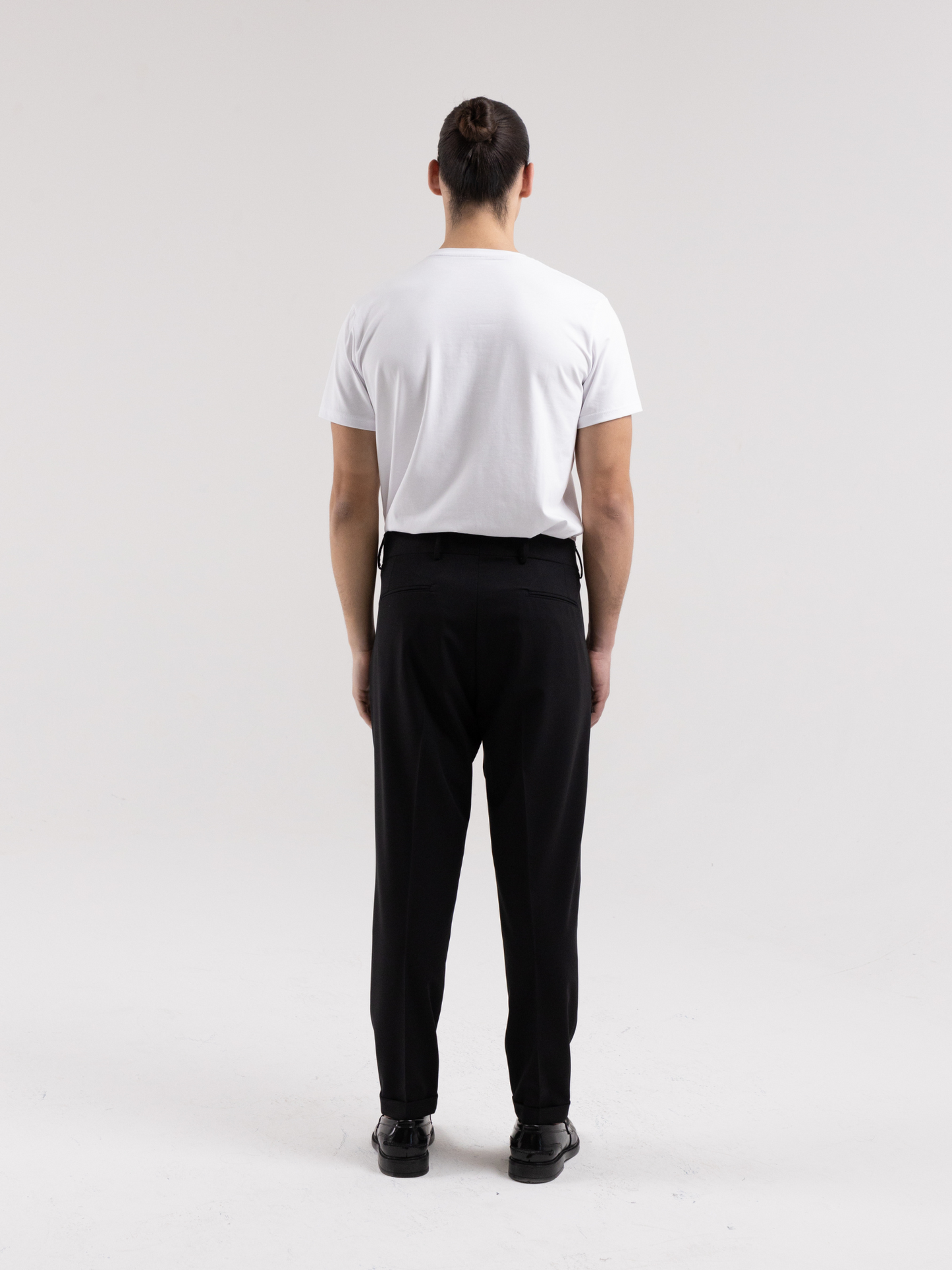 PANTALONE AMALFI VITA ALTA NERO