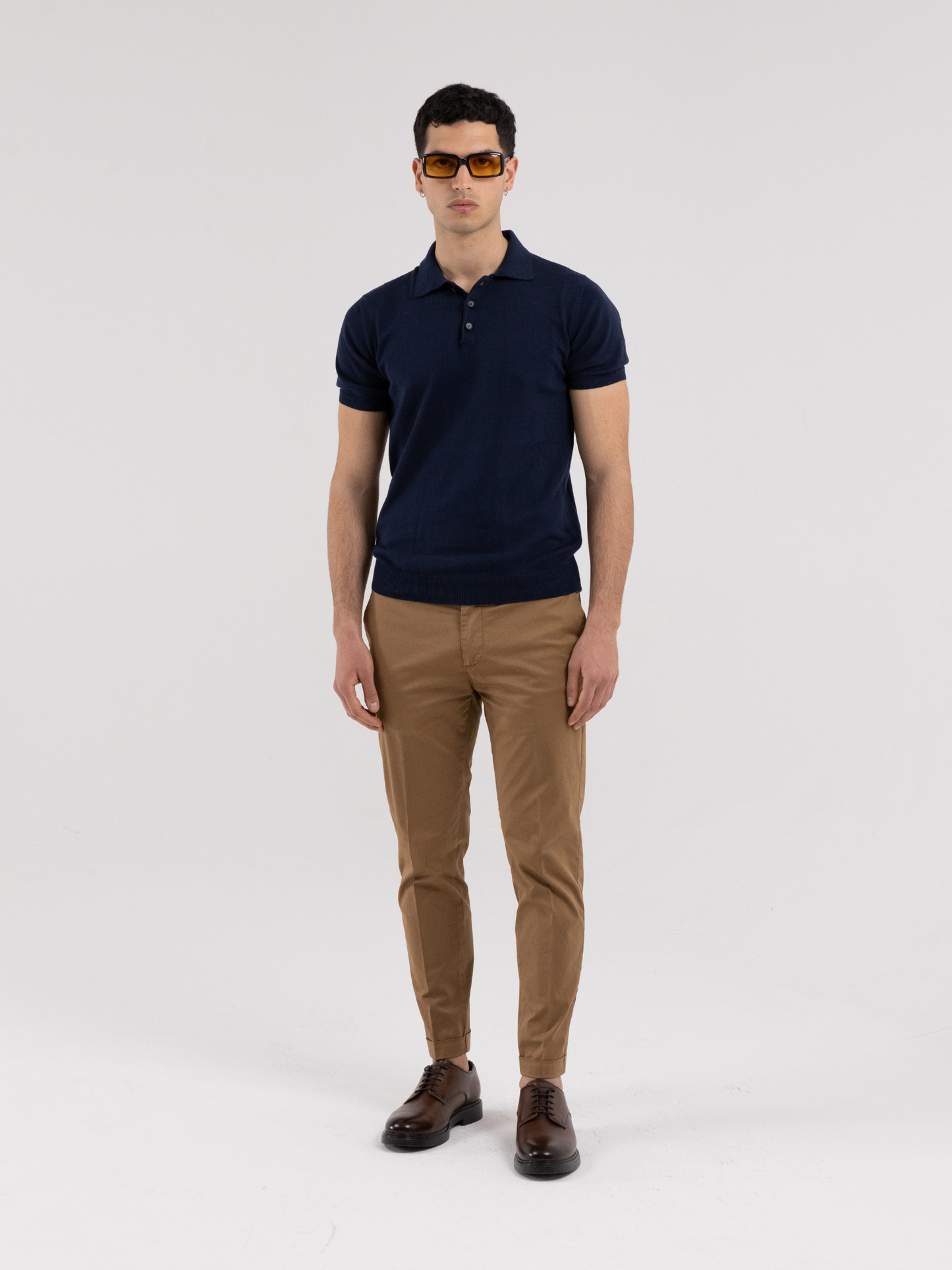 FORMENTERA POLO SHIRT IN BLUE THREAD