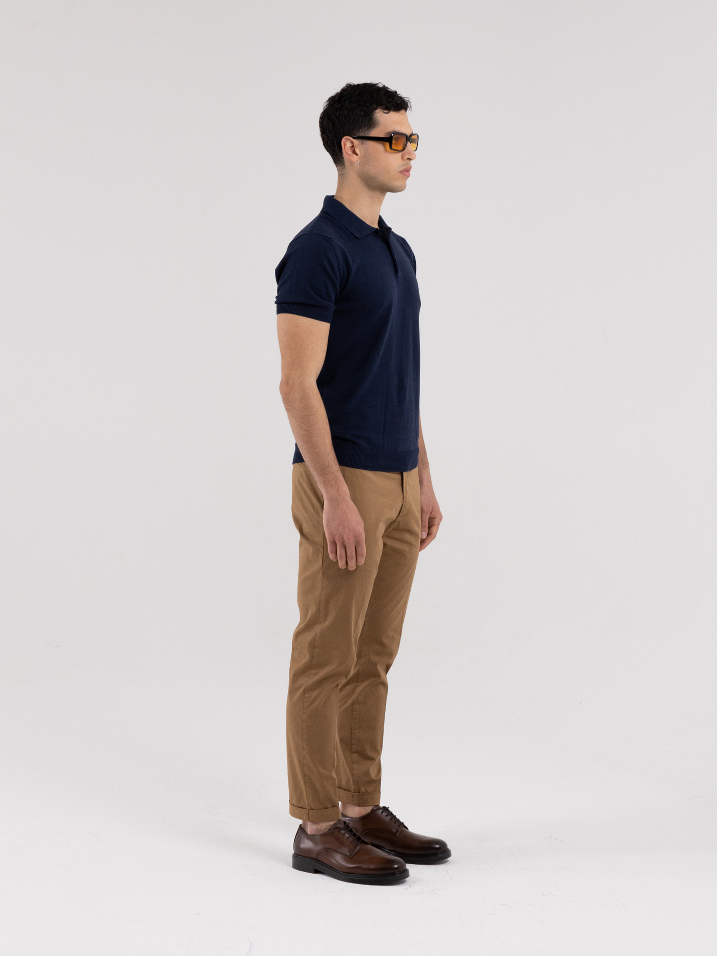 FORMENTERA POLO SHIRT IN BLUE THREAD