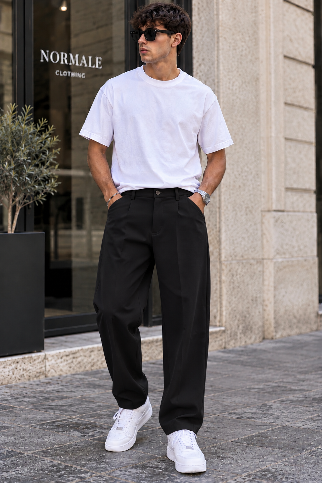Pantalone Gamba larga