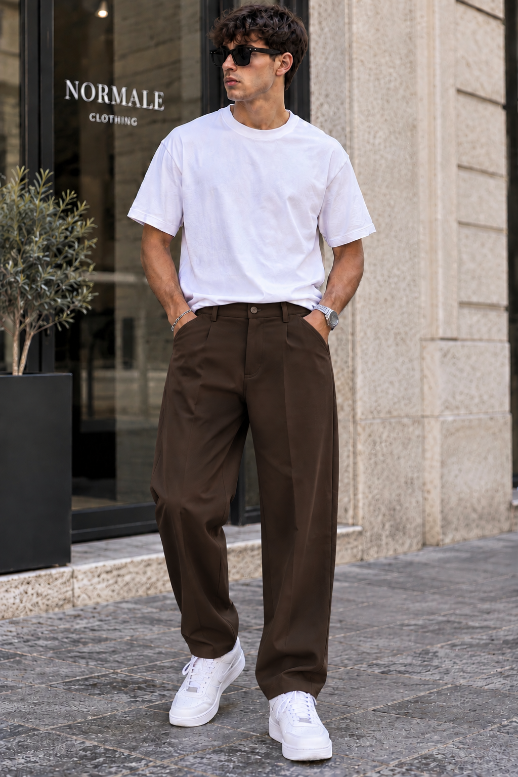 Pantalone Gamba larga