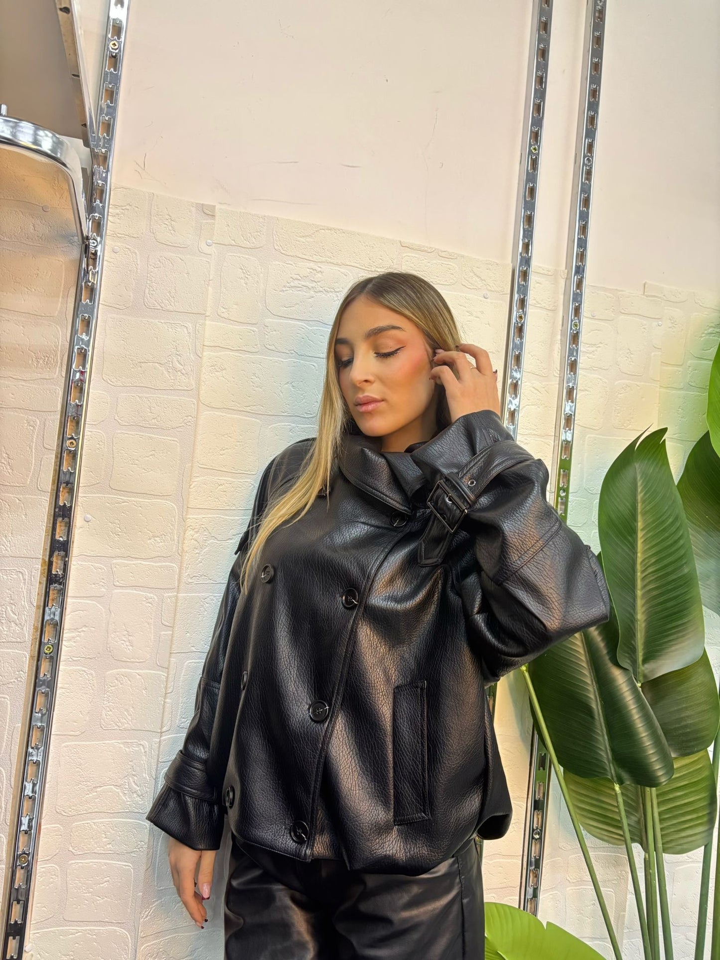 Giubbotto Zoe Effetto Pelle