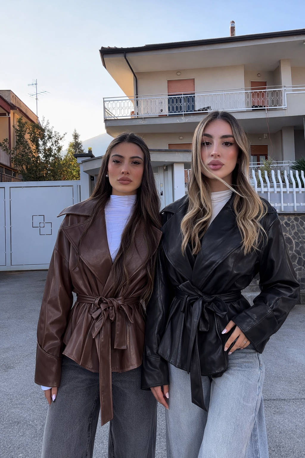 Giacca in ecopelle Bea