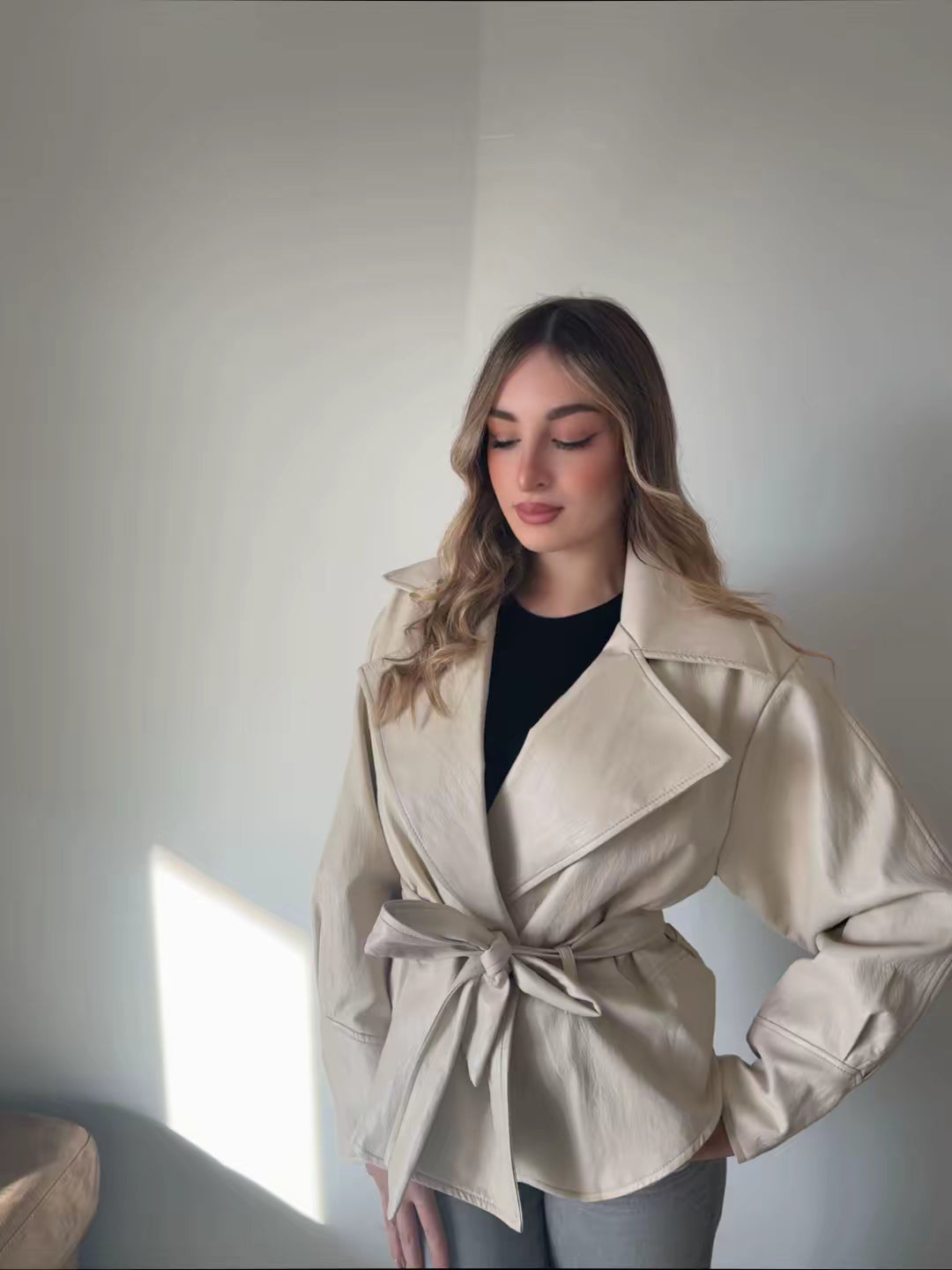 Giacca eco pelle belen