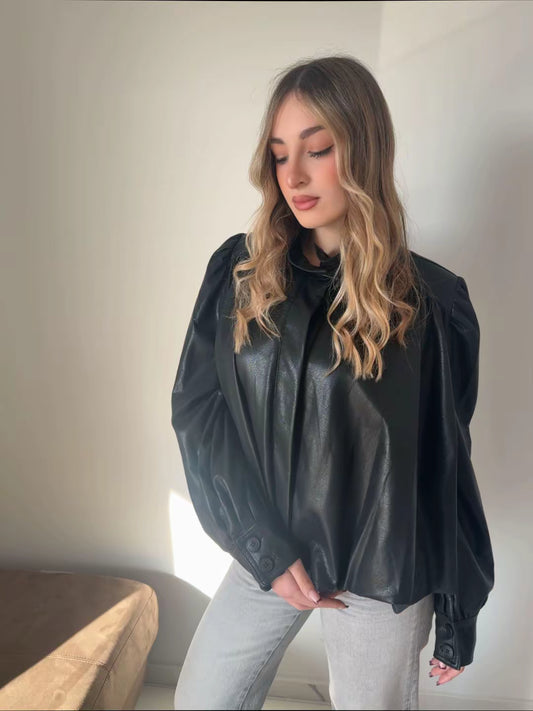 Giacca in eco pelle Kim