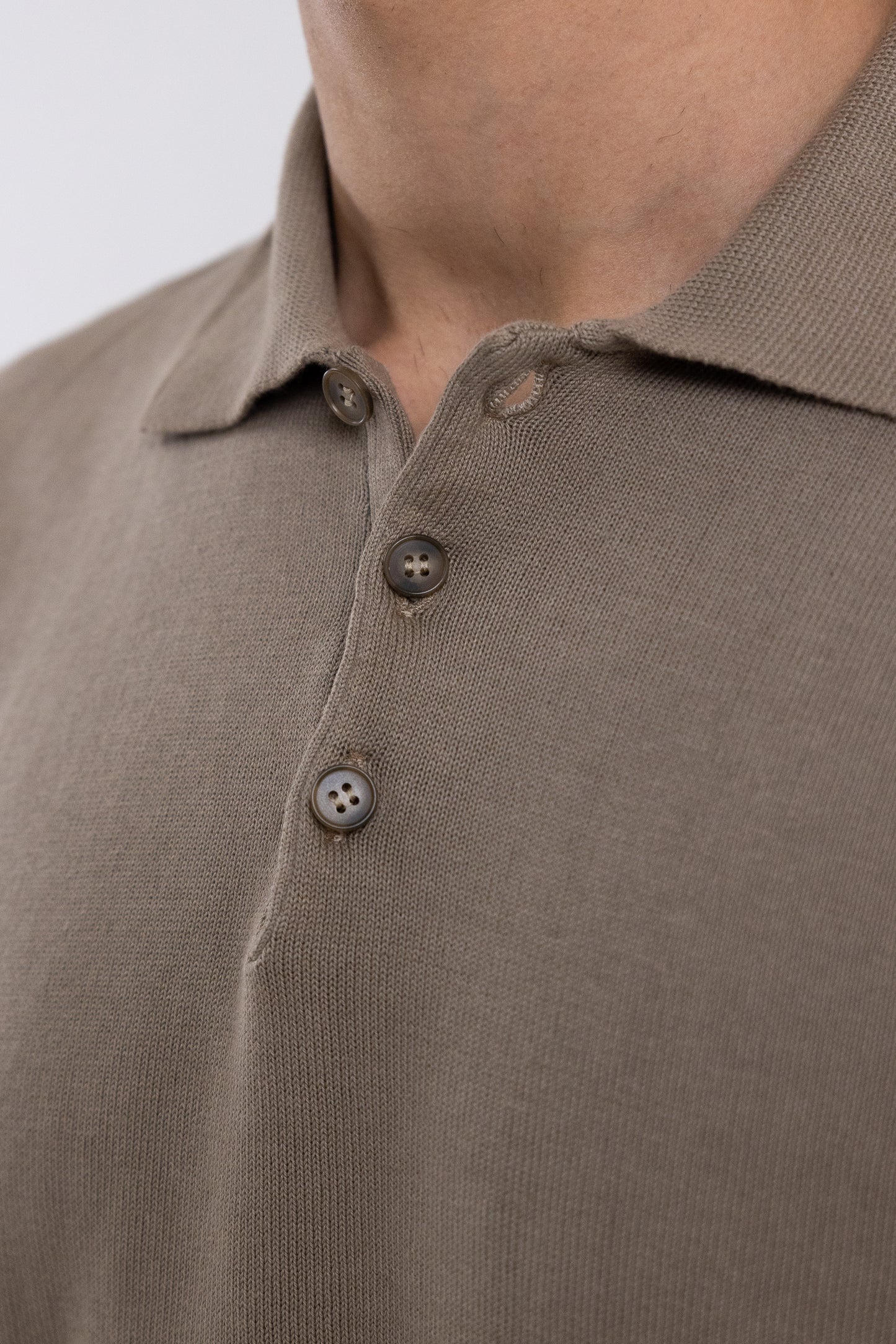 FORMENTERA POLO SHIRT IN TOBACCO THREAD