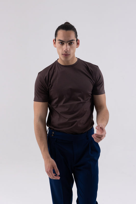T-SHIRT TAORMINA  TABACCO