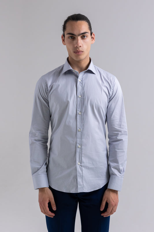 PEARL GRAY OXFORD SHIRT