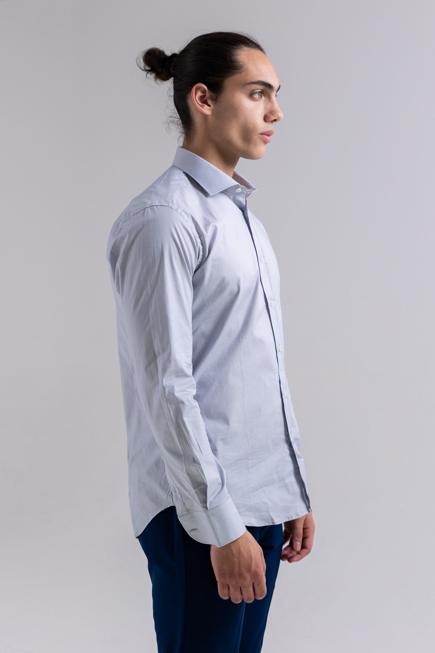 PEARL GRAY OXFORD SHIRT