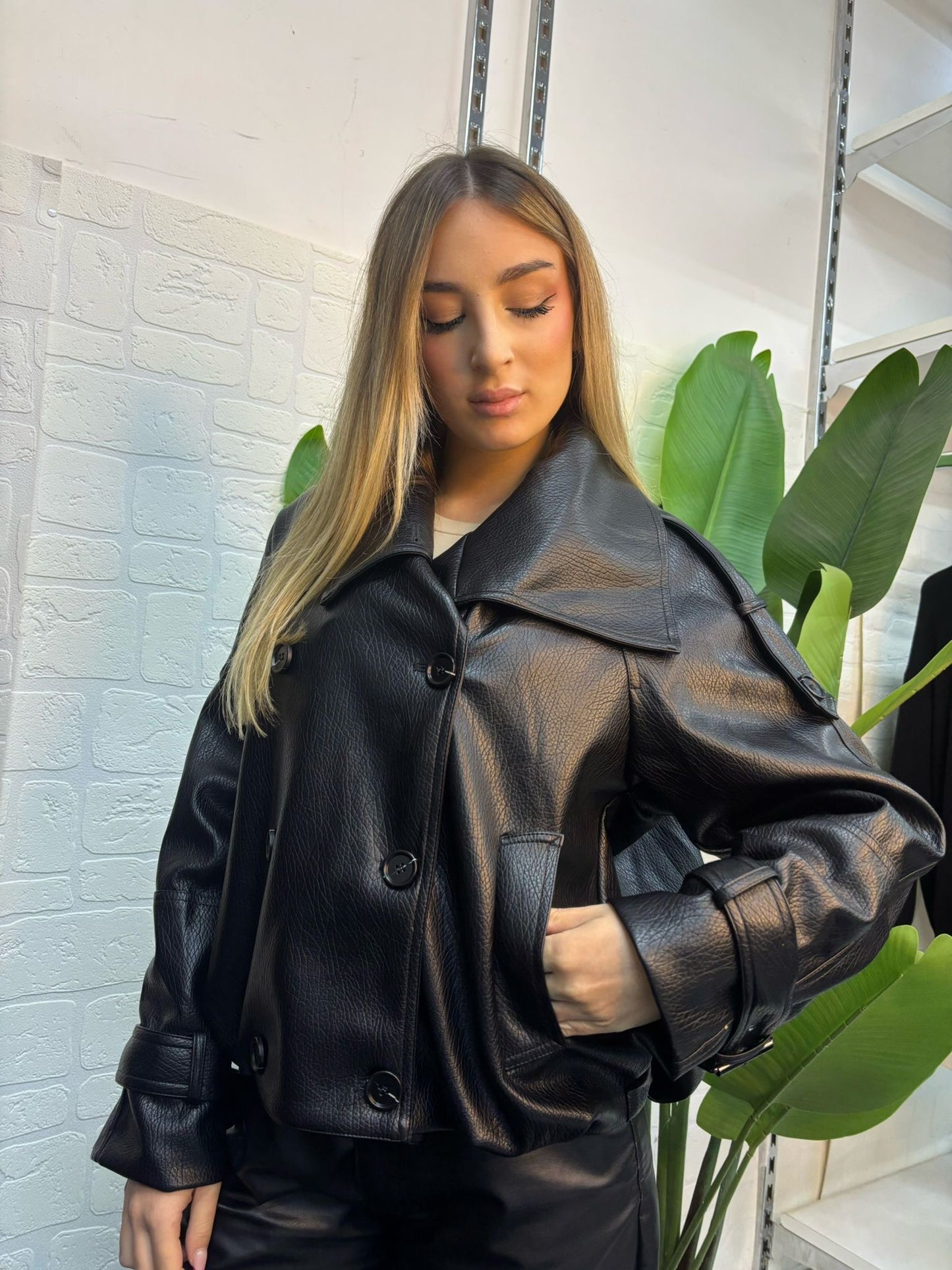 Giubbotto Zoe Effetto Pelle