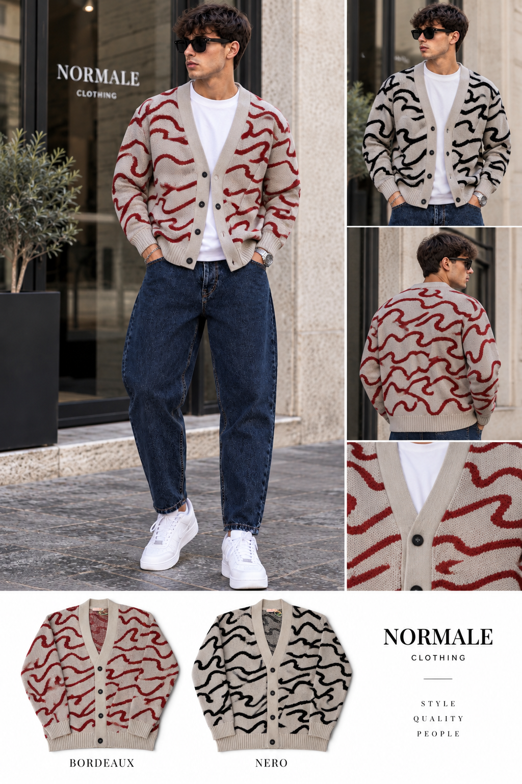 Cardigan jacquard