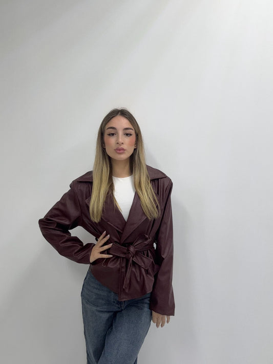 Giacca in ecopelle Bea