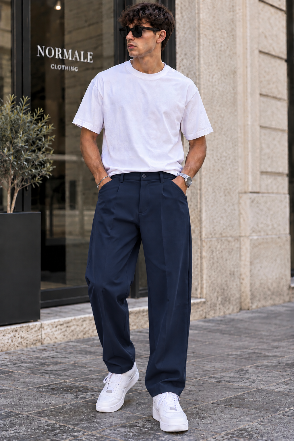 Pantalone Gamba larga