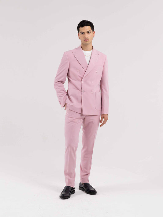 ABITO MONTECARLO DOPPIOPETTO ROSA