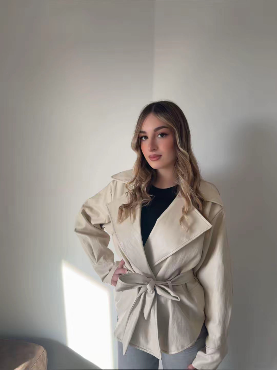 Giacca eco pelle belen