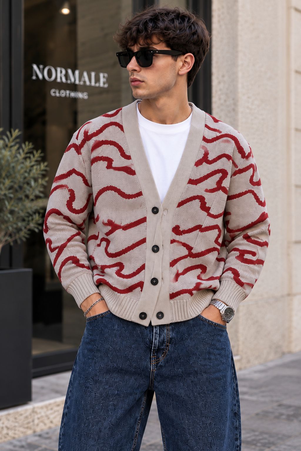 Cardigan jacquard