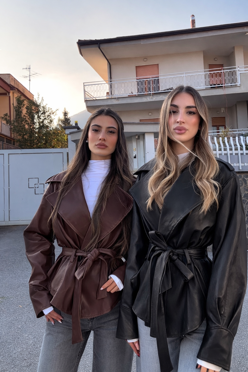 Giacca in ecopelle Bea