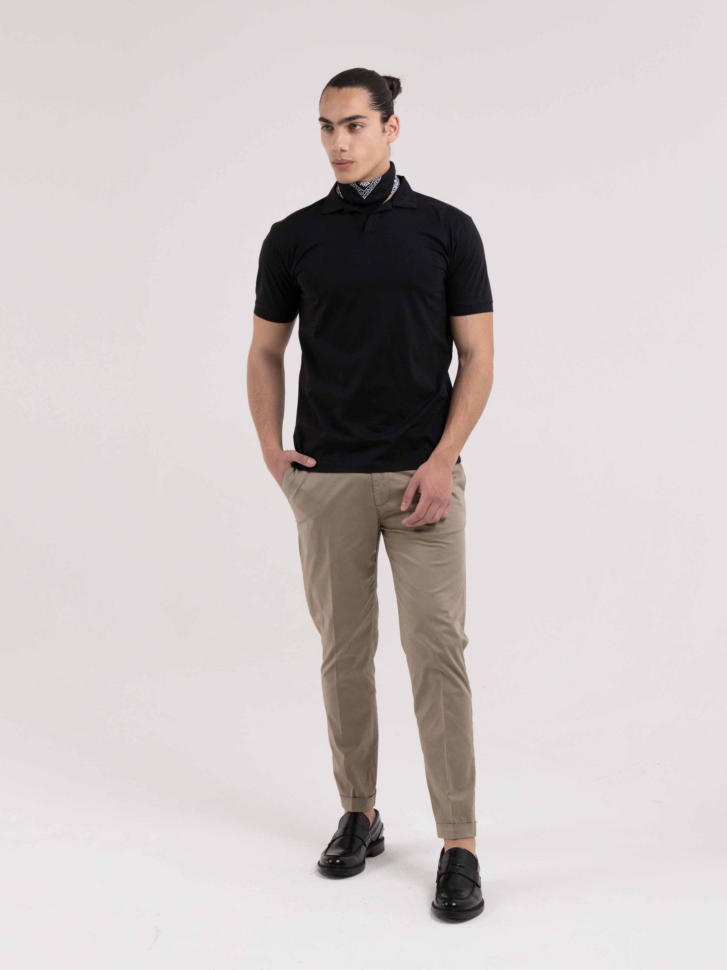 PANTALONE CAPRI IN COTONE BEIGE