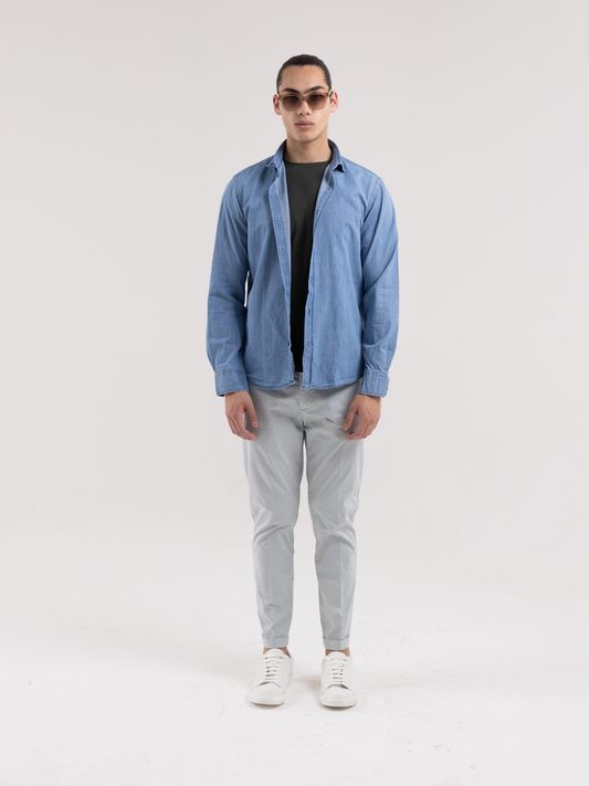 MIAMI LIGHT WASH SHIRT IN JEANS