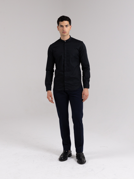 BLACK TOKYO BASIC KOREAN COLLAR SHIRT